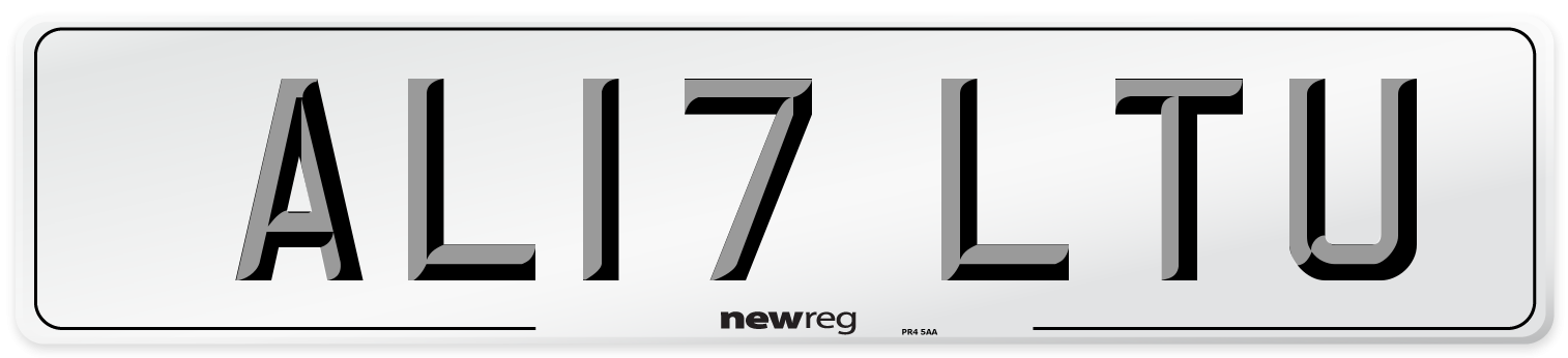 AL17 LTU Number Plate from New Reg